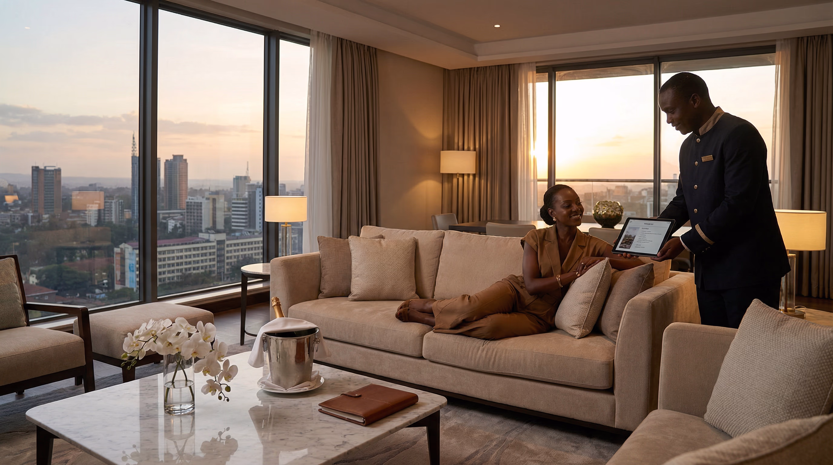 Luxury Nairobi penthouse lifestyle